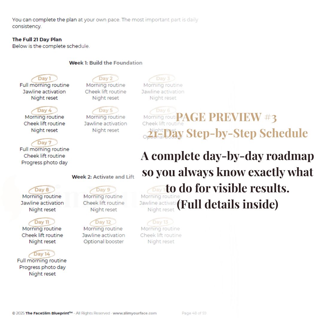 The FaceSlim Blueprint - 21-Day Facial Slimming System